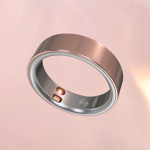 Elenva Smart Ring Rose Gold Sleep, Blood Oxygen, Stress & Cycle Prediction