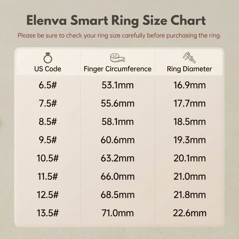 Elenva Vibration Alerts Smart Ring Gen 1