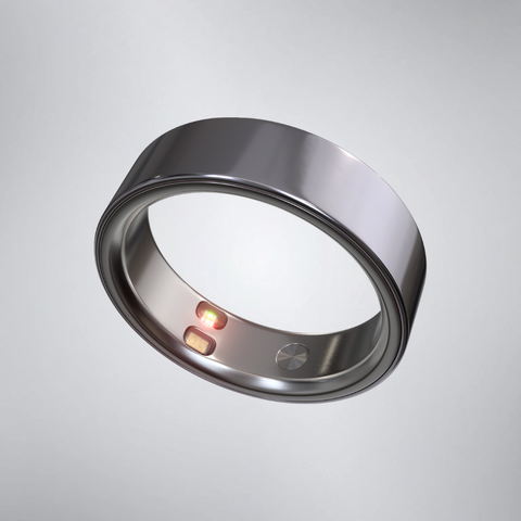 Elenva Smart Ring Silver Sleep, Blood Oxygen, Stress & Cycle Prediction