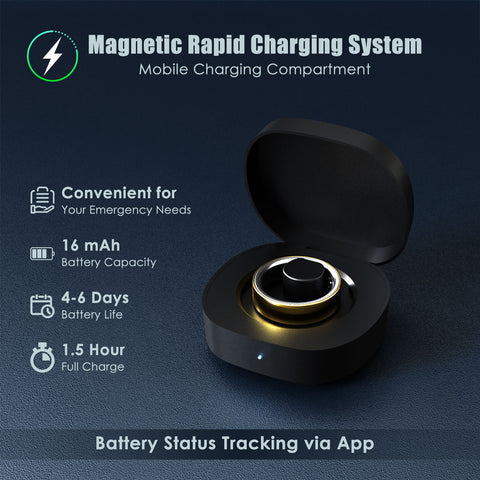 Elenva Smart Ring Sleep, Blood Oxygen, Stress & Cycle Prediction