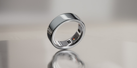 Elenva Smart Ring Silver Sleep, Blood Oxygen, Stress & Cycle Prediction
